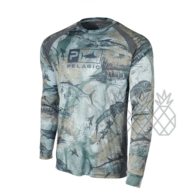 Pelagic Fishing Shirts Men's Long Sleeve Performance Shirt 50+ Upf