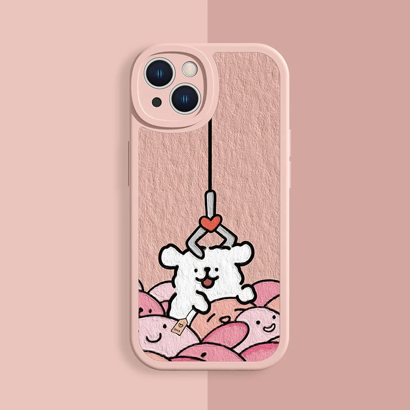 Korean Maltese Phone Case For Lovers Couples for Samsung Galaxy 24 23 22 21 Plus Ultra FE A73 A72 A71 A52 A51 A32 Mobile Case
