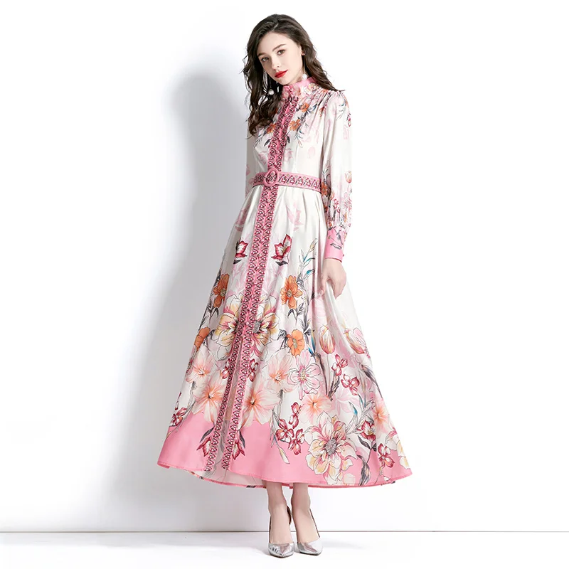

AIMEILI Women Spring Summer New Elegant Pink Dress Shirt High Quality Short Mini Cocktail Party Robe Vintage Designer Vestidos