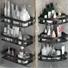 Aluminum Alloy Shower Shelf Bathroom Storage Organizer- No Drill Wall Corner Rack for Shampoo, Makeup and Accessories Banheiro 2