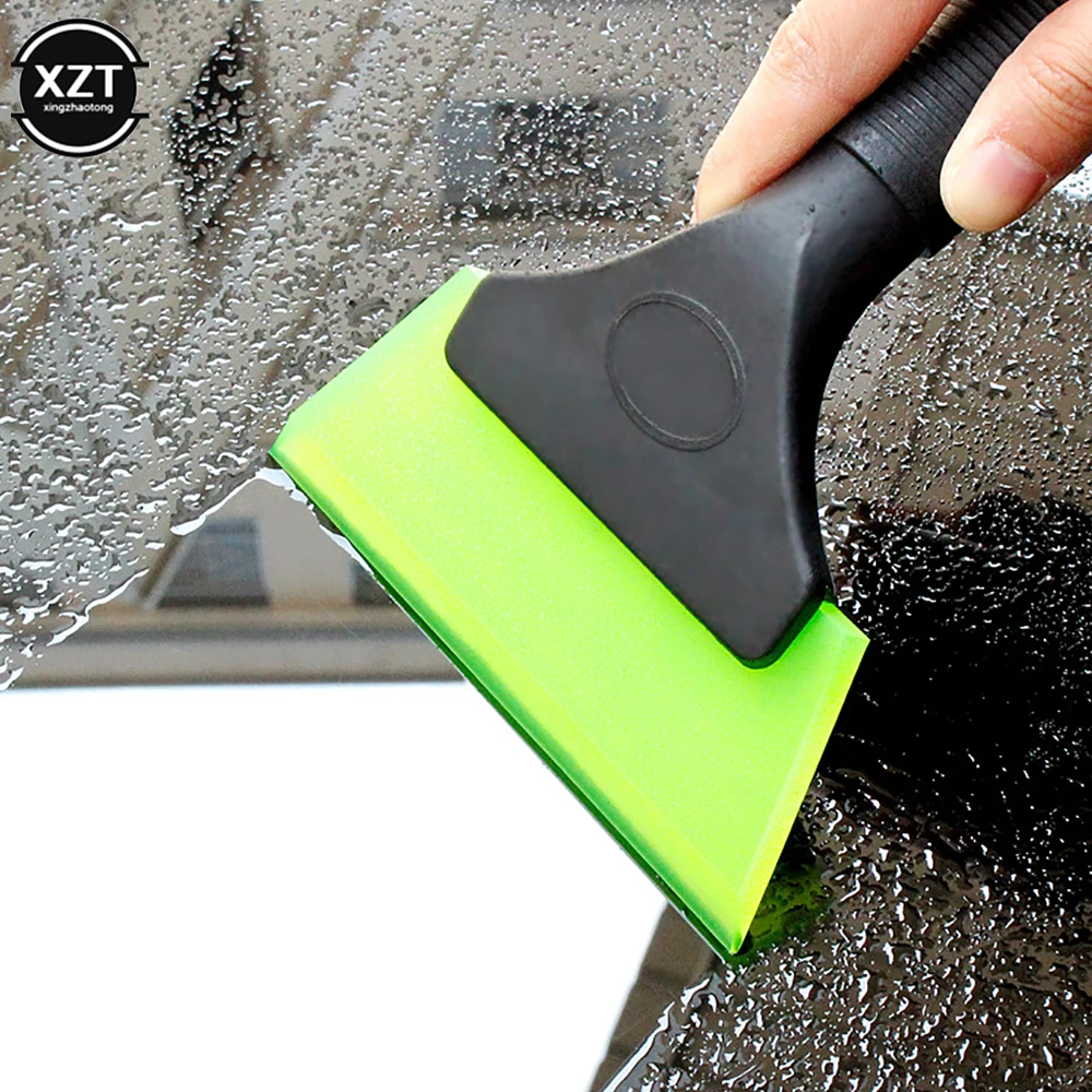 Rubber Blade Handled Squeegee Car Wash Tinting Window Cleaning Scraper Glass Wrap Film Vinyl Bubble Remove Tool