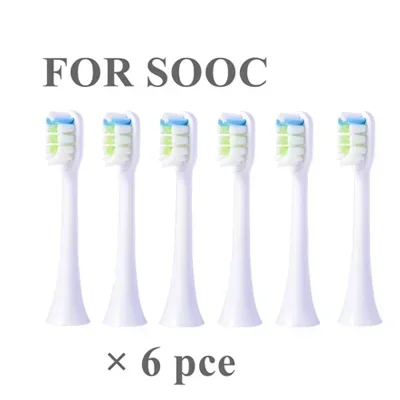 

Сменные головки для зубной щетки Soocas X3/X1/X5, 6 шт.