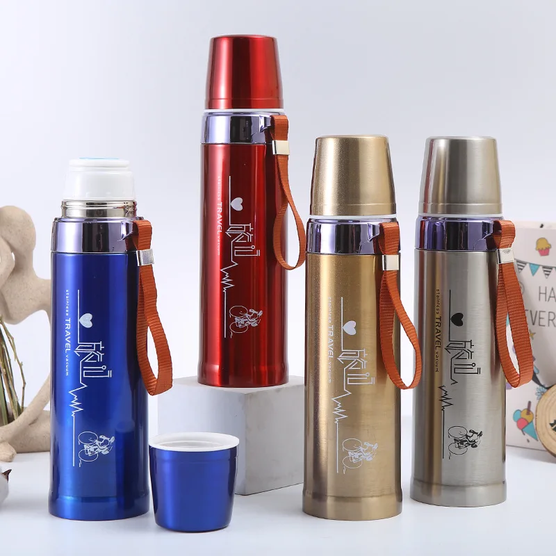 Thermos Alimentaire Portable à Double Couche en Acier Inoxydable