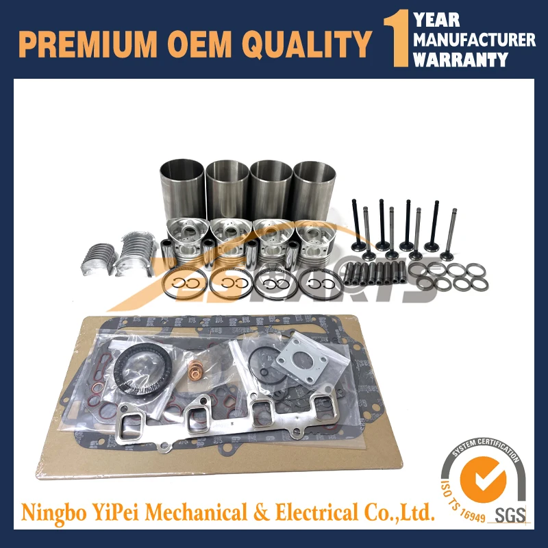 For Mitsubishi K3B Overhaul Rebuild Kit TU1500 TX1510 TX2160 Tractor