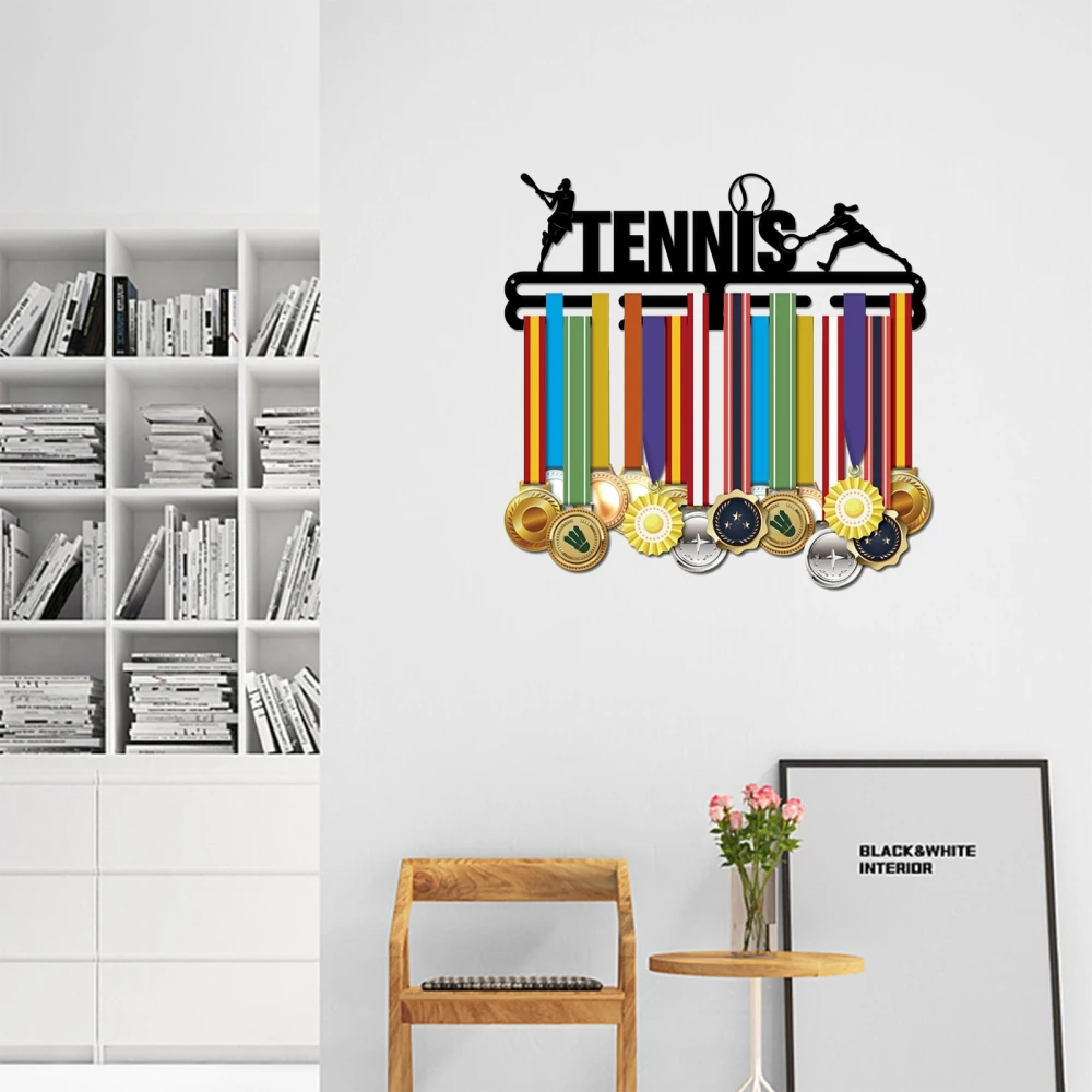 Colgador de medallas de tenis, marco de soporte de medallas de hierro para  exhibición, colgante de pared, regalos para atletas - AliExpress