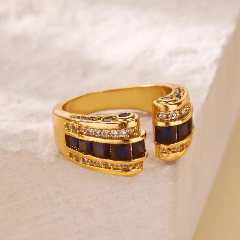 Gothic Stainless Steel Opening Finger Rings for Women
