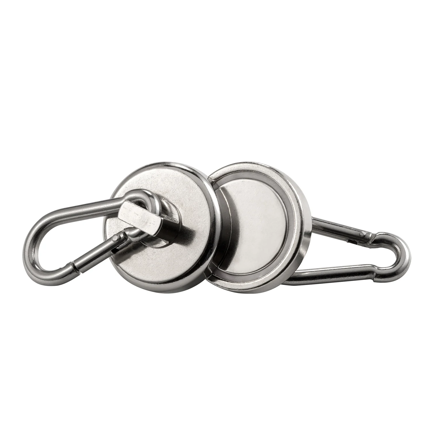 ZOOFOXS Strong Magnetic Rare Earth NdFeB Carabiner Pot Magnet with Swivel Hook Round Ring Keychain Search