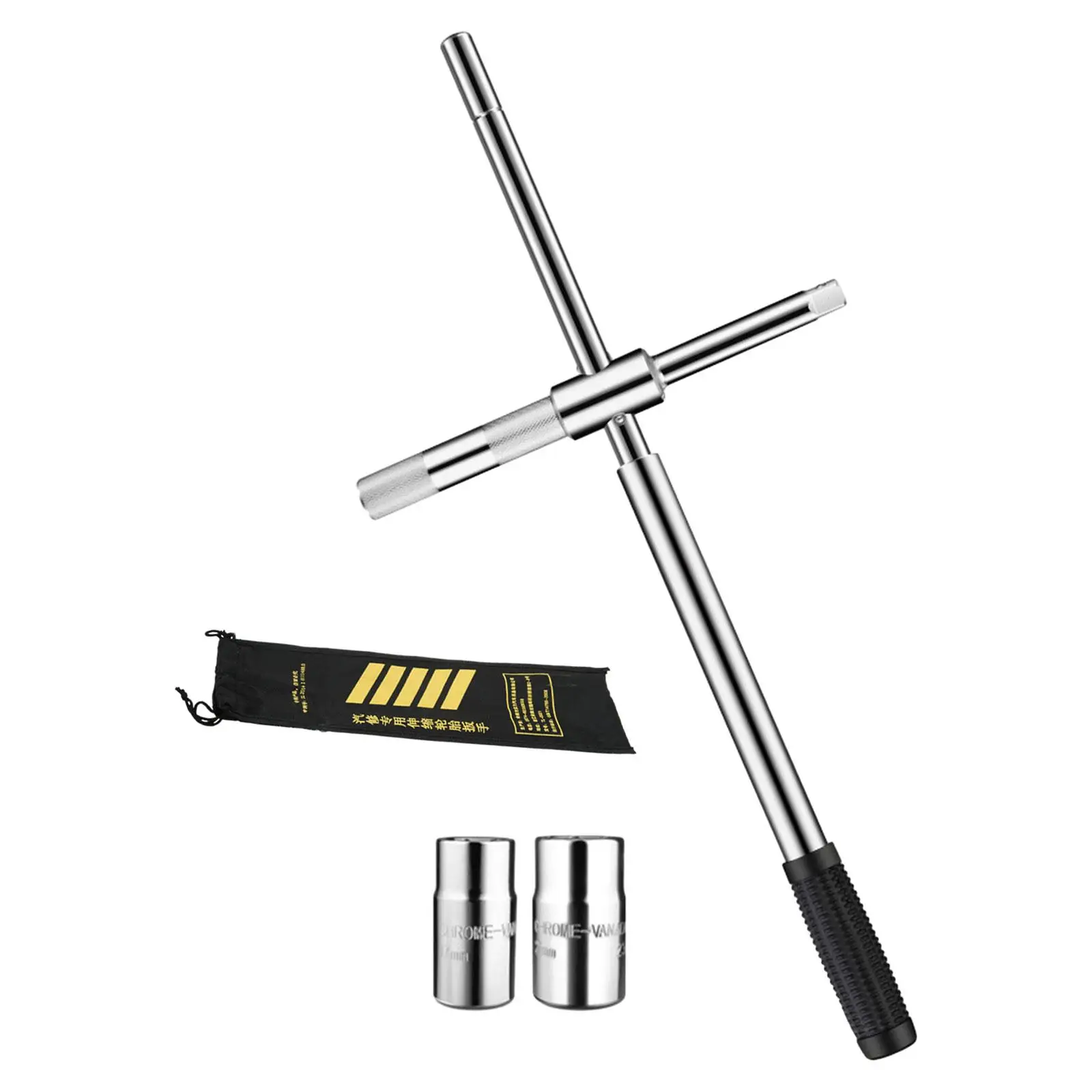 

Extended Lug Wrench Telescopic Labor Saving Wheel Nut Remover Wheel Wrench 4 Way Wheel Nut Wrench for Vehicle Truck