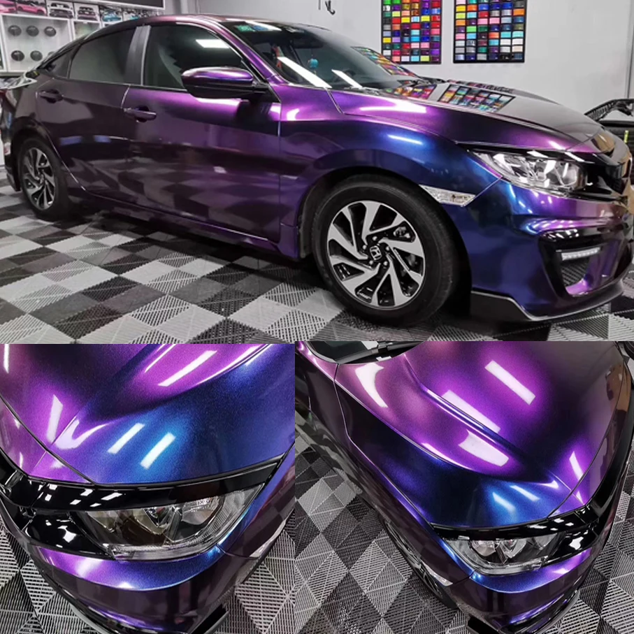Glitter Purple Car