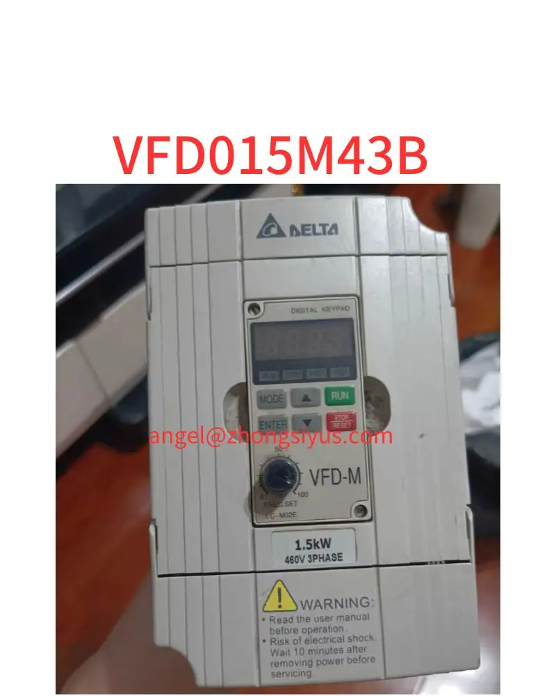 

Подержанный конвертер VFD015M43B, 1,5 кВт