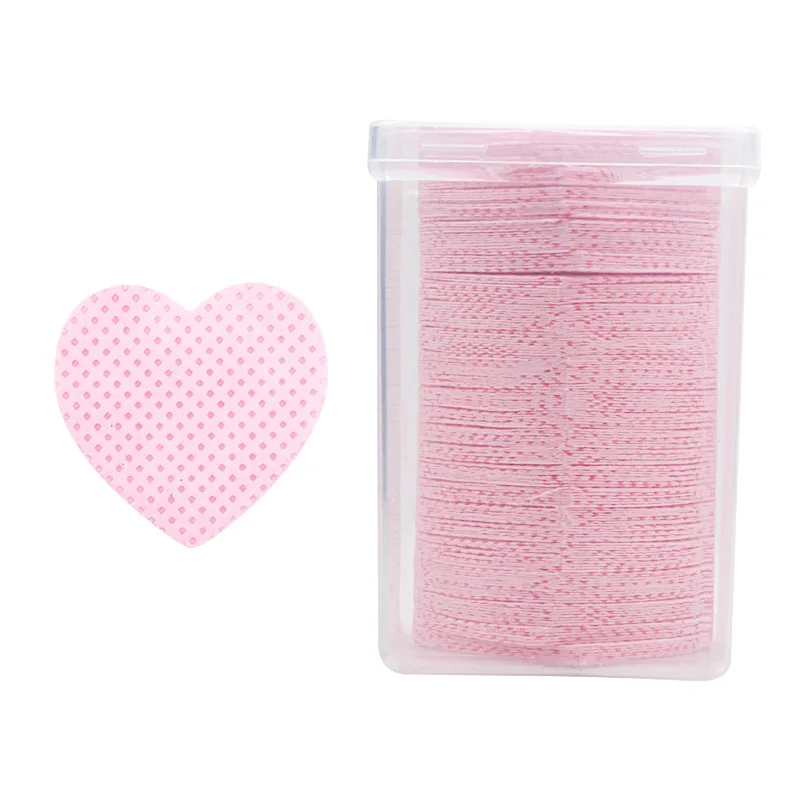 200pcs Lint Free Paper Cotton Pad Eyelash Extension Glue Remover Napkins Lash Grafting Cleaning Glue Mouth Wipe Makeup Tools 5