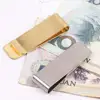 Fashion Delicate Man Clip Money Metal Holder 2 Colors Gold Color Cash Clamp Money Clip Wallet Credit Card ID Clips 2