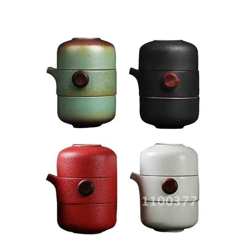 Tangpin Ceramic Teapot Tea Tea Cup Porcelain Sets Gaiwan Portable Travel Drinkware Sets Gaiwan