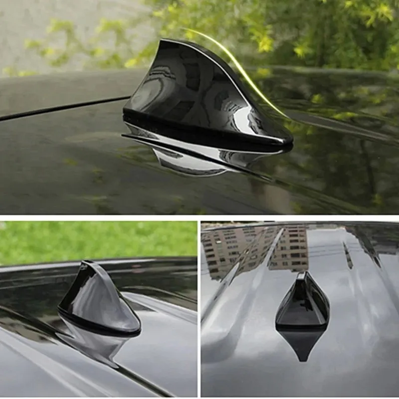 Car Shark Fin Antenna, Car Radio FM Signal Design, Roof Appearance, Installation, Non Perforated Tail Wing, Easy To Use