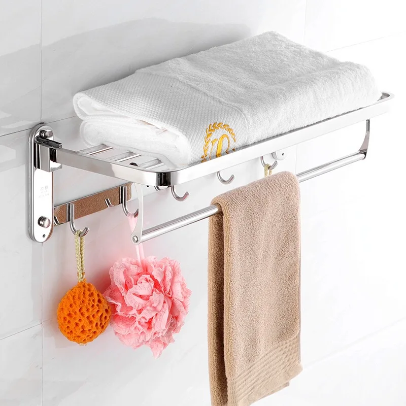 Waschbecken-Handtuchhalter Für Zuhause, Badezimmer, Wandmontage, Ohne Loch, 304 Edelstahl-Anhänger-Set