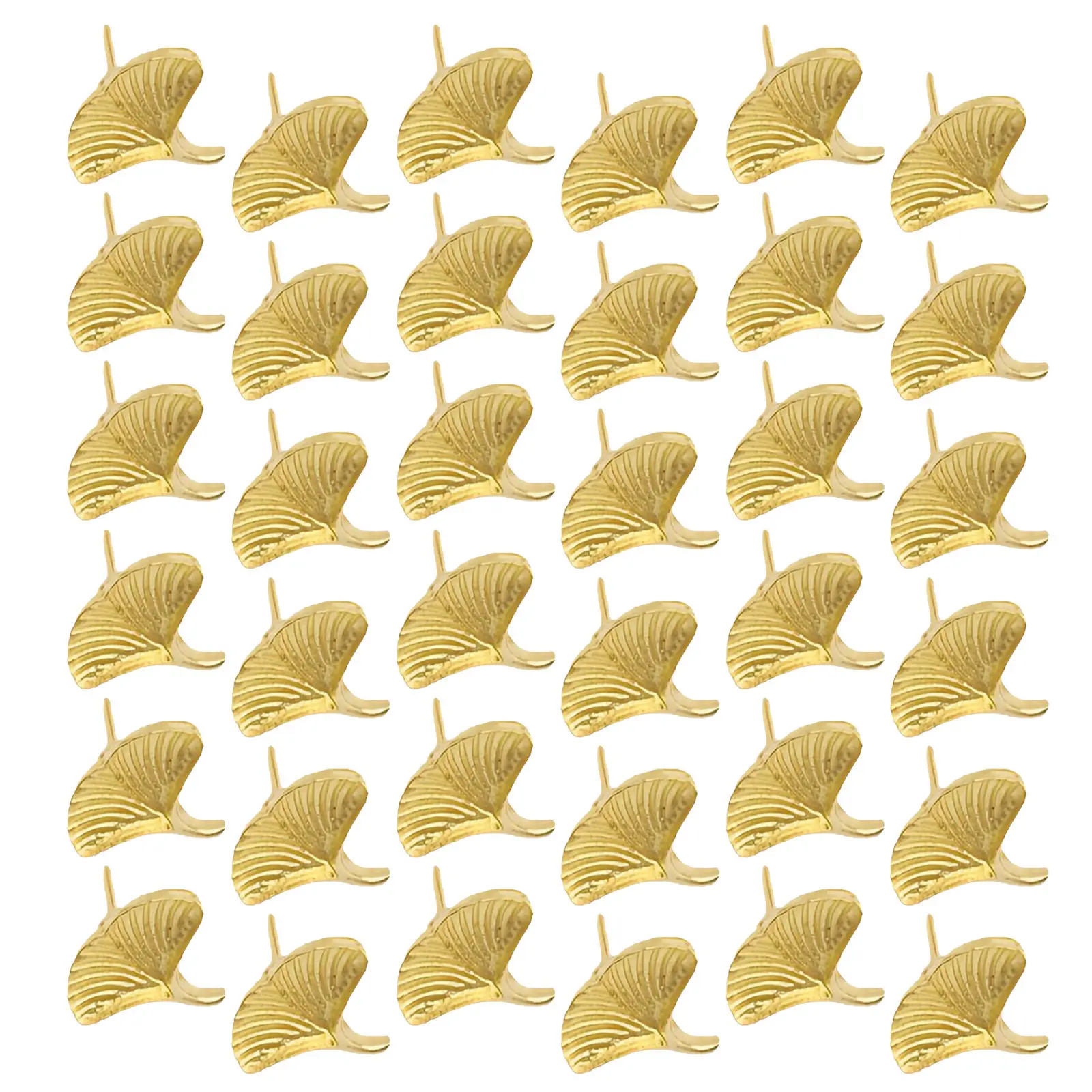 30Pcs 금속 은행잎 모양 플랫 푸시핀, 게시판, 코르크보드, 사무실, 가정 장식, 지도, 사진 정리용