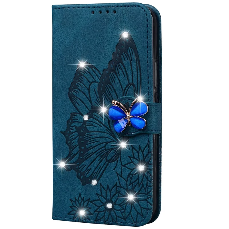 Sparkling Glitter Leather Wallet Phone Case