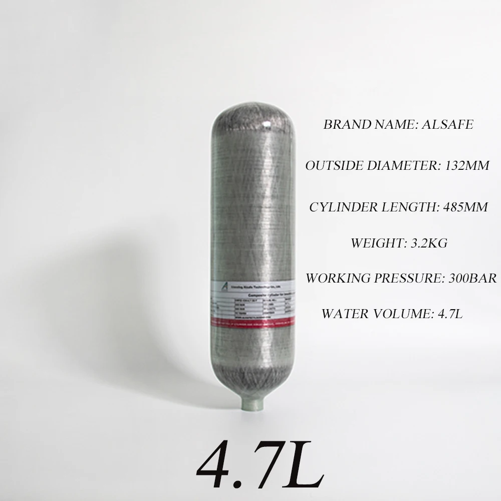 Alsafe новый стиль 300 л 1,5 бар композитный карбоновый баллон бутылка M18 *