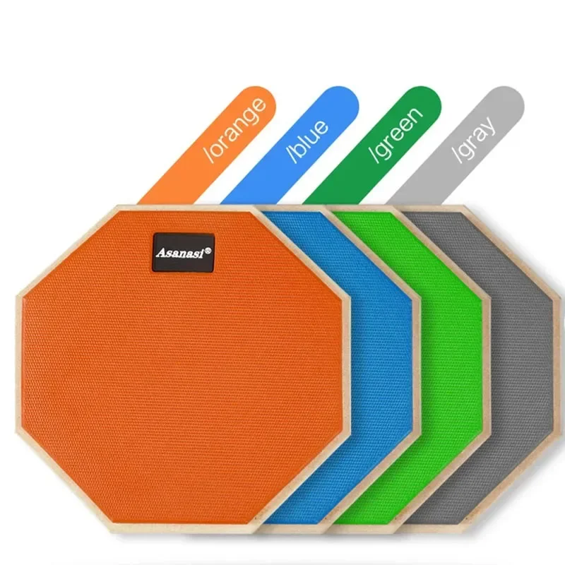 8 Inch Rubber Wooden Dumb Drum Practice Training Drum Pad Percussion Instruments Accessories For Music Lover Jazz Drums Exercise