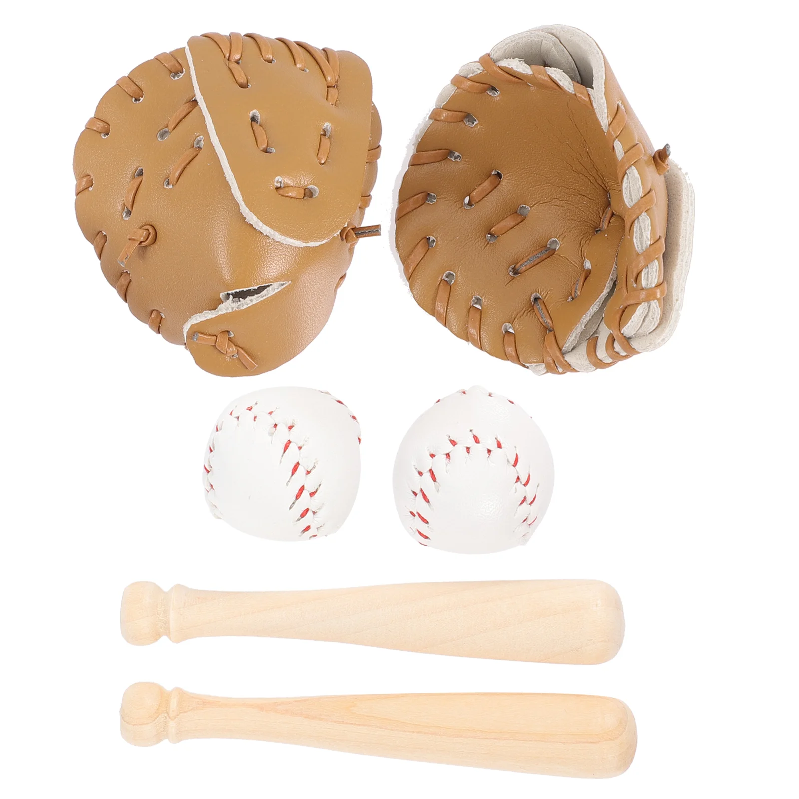 

Dollhouse Accessories Miniatures Sports Baseball Bat Glove Ball Set Mini Dollhouse Kitchen Fairy Garden Cake Topper