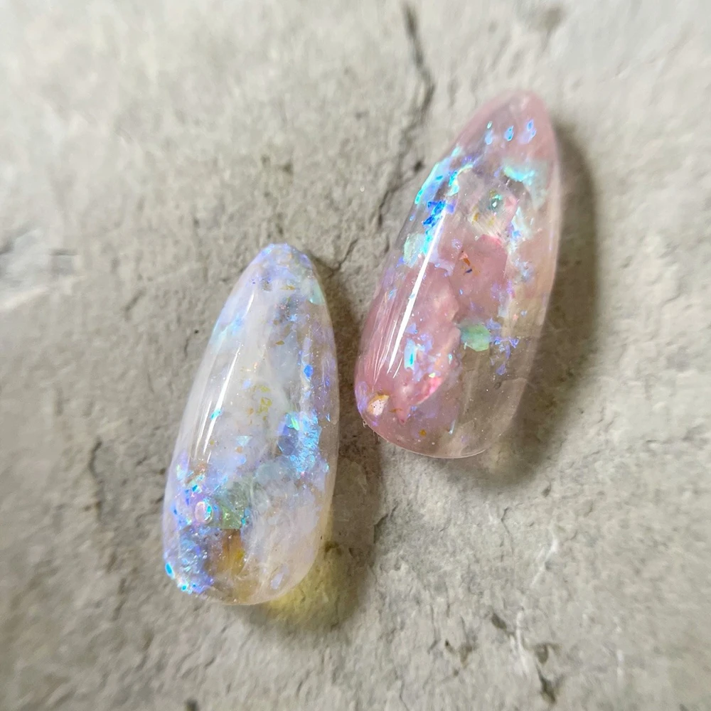 Magic Starry sky Mirror Effects Holographic Chameleon Transparent Rainbow Nail Art Flake Pigment Powder Nail Art Powder