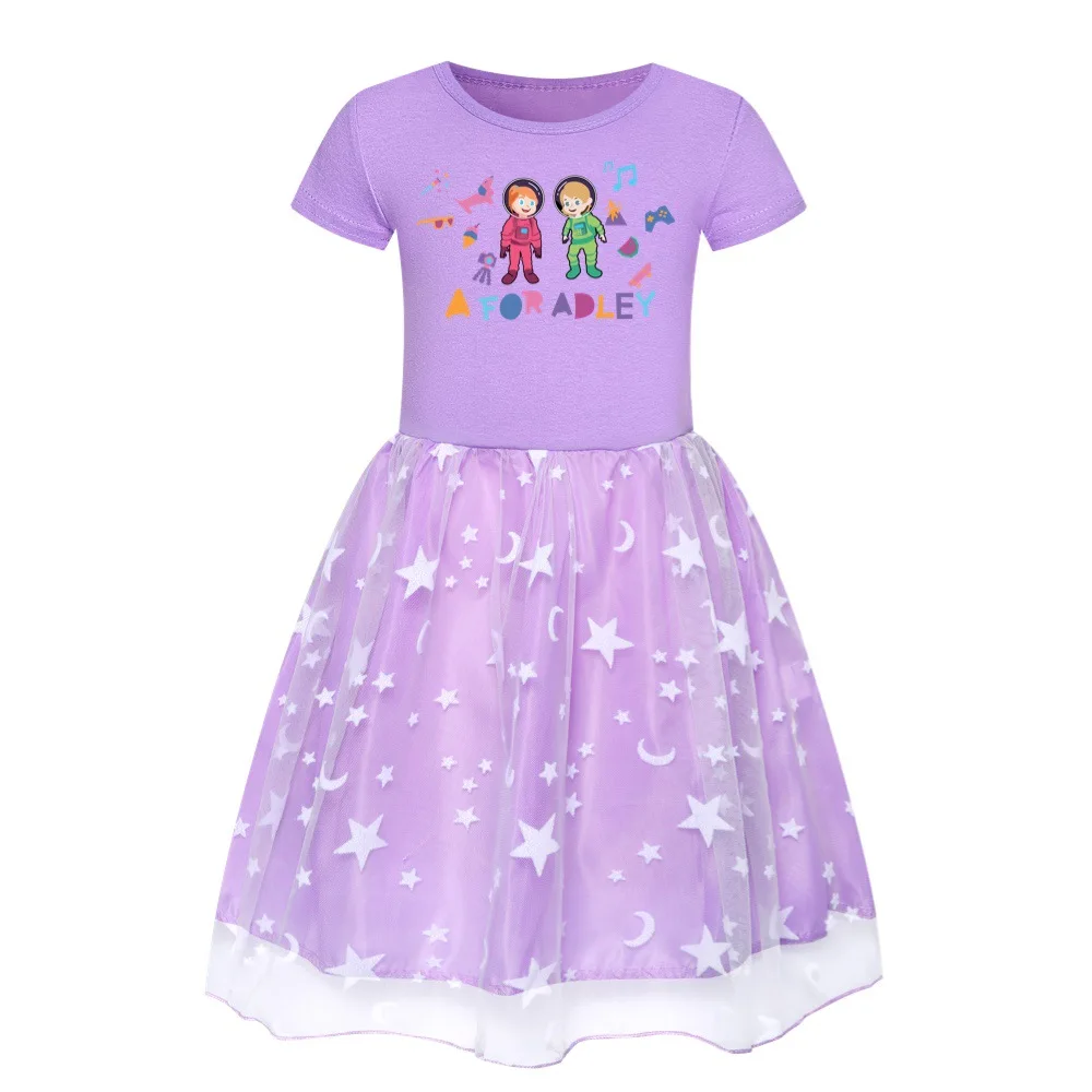 A For Adley Abiti Per Ragazze 3-12 Anni Cotton Girls Girls Sparkle Dress Unicorn Princess Dress For Girls Summer Clothes