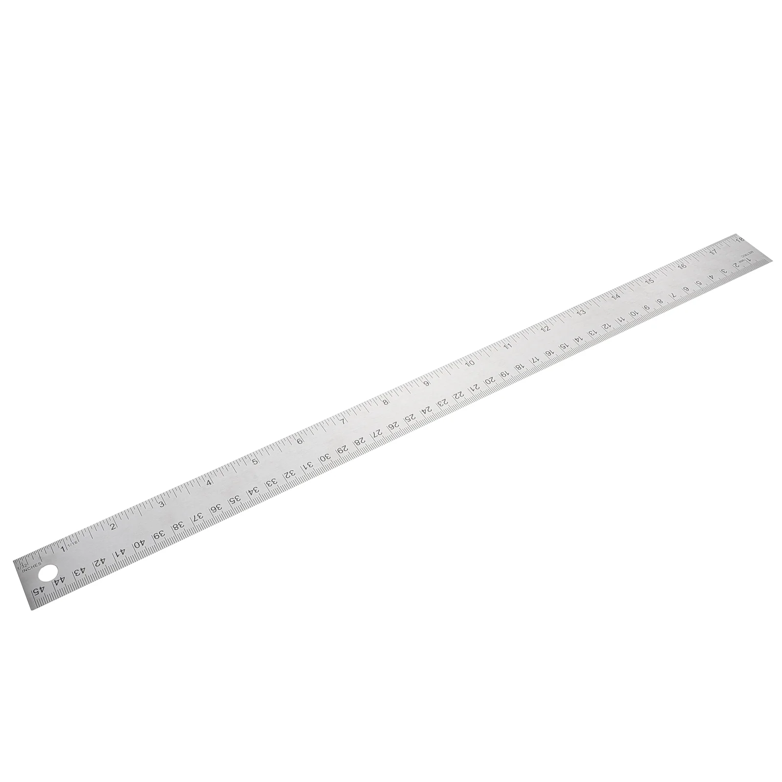 

Villcase 18 Inch Ruler Stainless Metal Drafting Measuring Set Inches Centimeters Construction Distance Meters