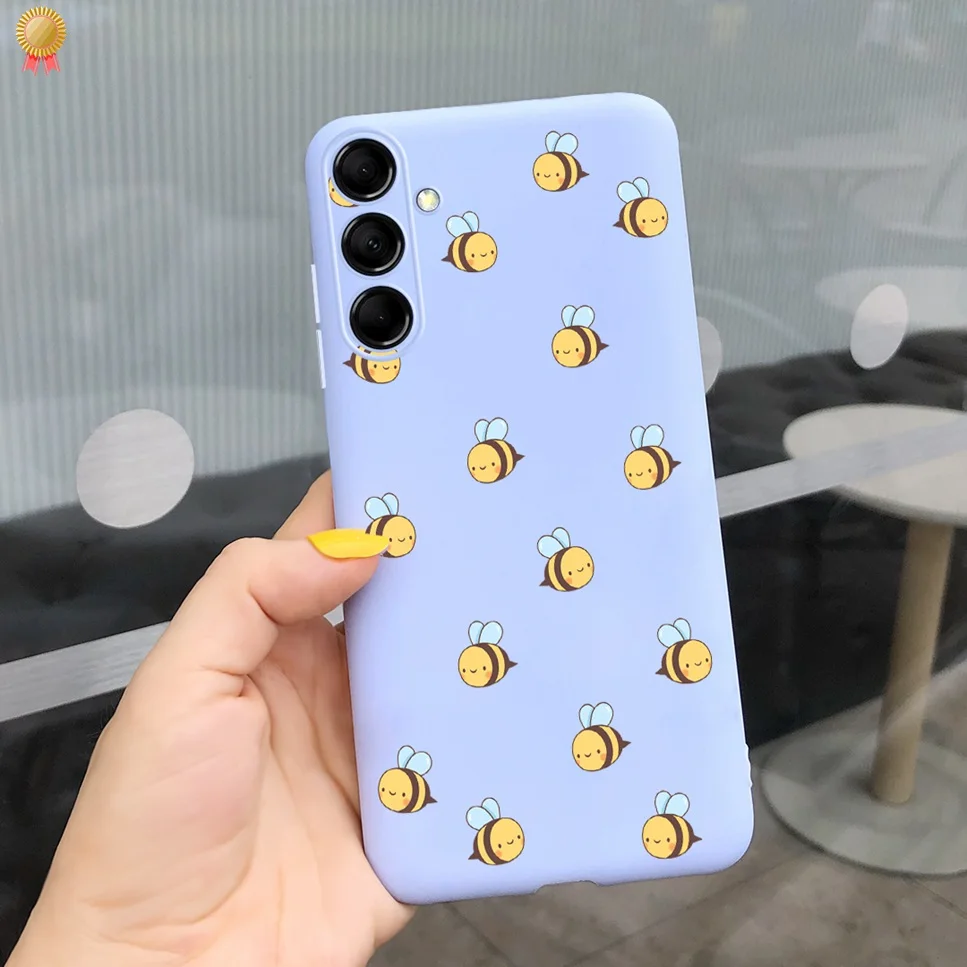 For Samsung F54 5G Cases Cute Cartoon Shockproof Black Pink Silicone For Samsung Galaxy F54 F54 5G Phone Case Bumper Funda