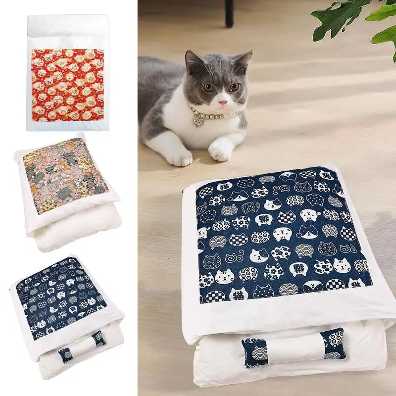 

Cat Sleeping Bag Pet Bed Cat Dog Sleeping Nest Cave Snuggle Sack Blanket Bed Cave for Cat Pet Mat Soft Washable Cat Beds