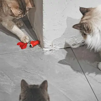 Creative Small Goldfish Toy Automatic Intelligent Teasing Red Kitifish Cat Toy USB Charging Cat Best Partner Pet Power Toy 4