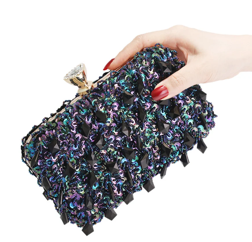 

Women's Manual Sling Handbag Wedding Evening Party Clutch Bag