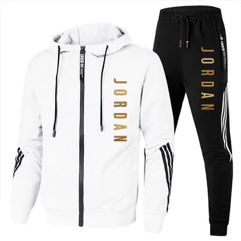 Costume de sport décontracté de basket-ball de rue pull imprimé avec lettrage pantalon de course ensemble de 2 pièces 2024
