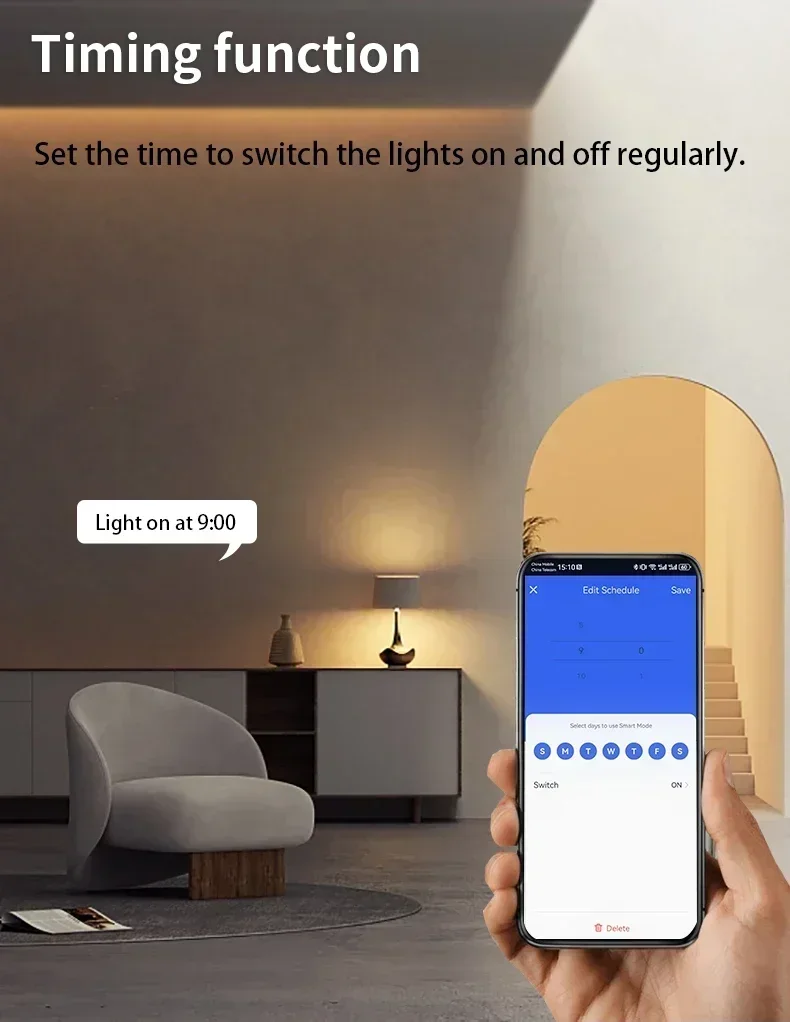 Tuya Smart Switch Wifi Garage Door Wifi Relay Switch RF 5-32/85-265V Self-lockin