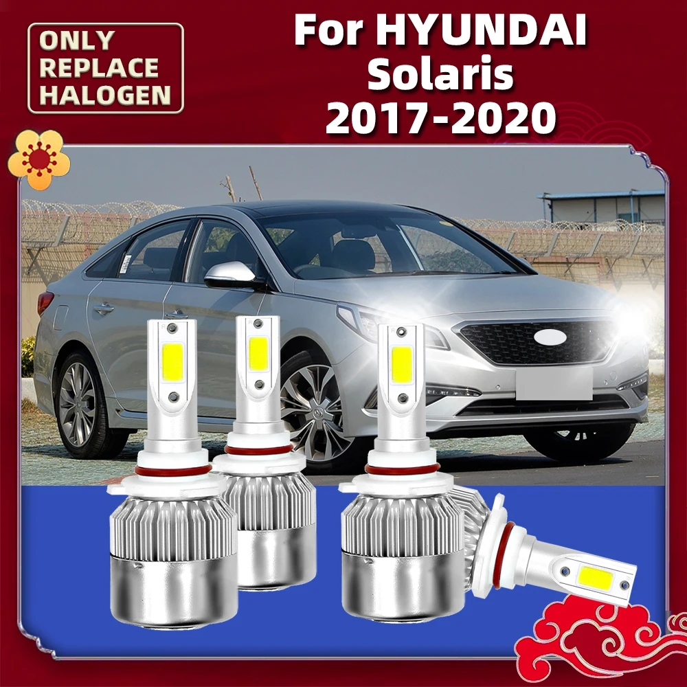 

Лампа для автомобильных фар, 9005 HB3 12 В, 6000K, для Hyundai Solaris 2020 2019 2018 2017