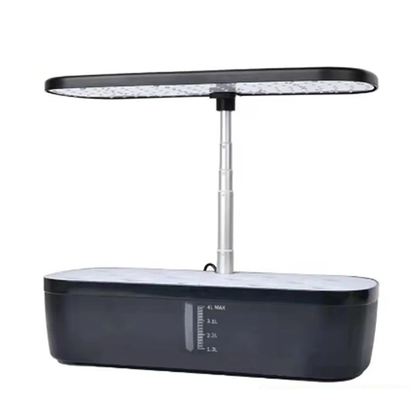 

12 подставок для комнатных травяных садов со светодиодной подсветкой, автоматический таймер для дома и кухни, черная штепсельная вилка европейского стандарта