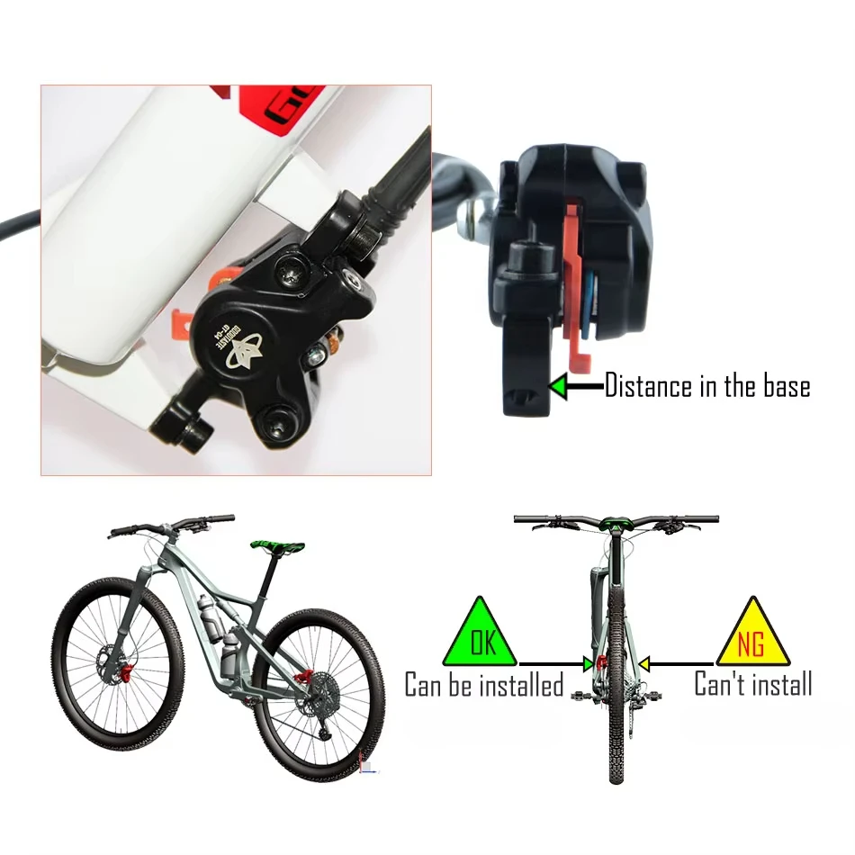 XOD - Jeu De Freins à Disque Hydrauliques Pour Vélo électrique (Avant