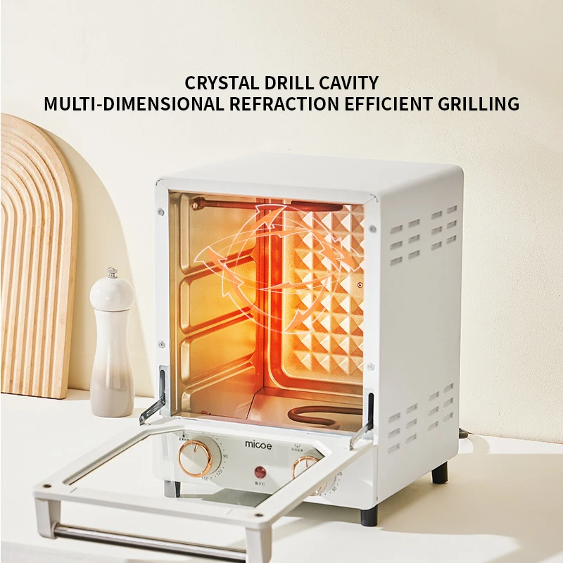 Household Electric Oven Desktop Mini Large Capacity Multifunctional Baking Bread Barbecue Machine Precise Temperature Control