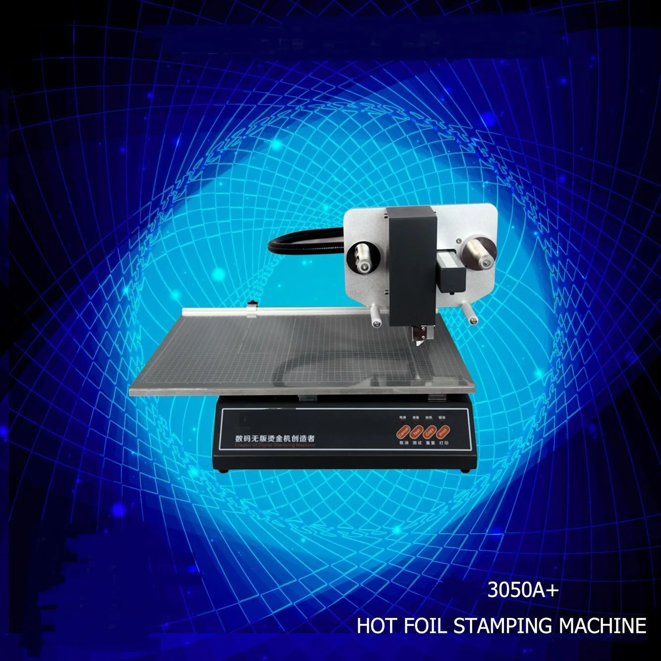 Digital Foil Printer Mini machine foiling machine 3050A   digital flatbed foil printer/automatic pvc card embosser