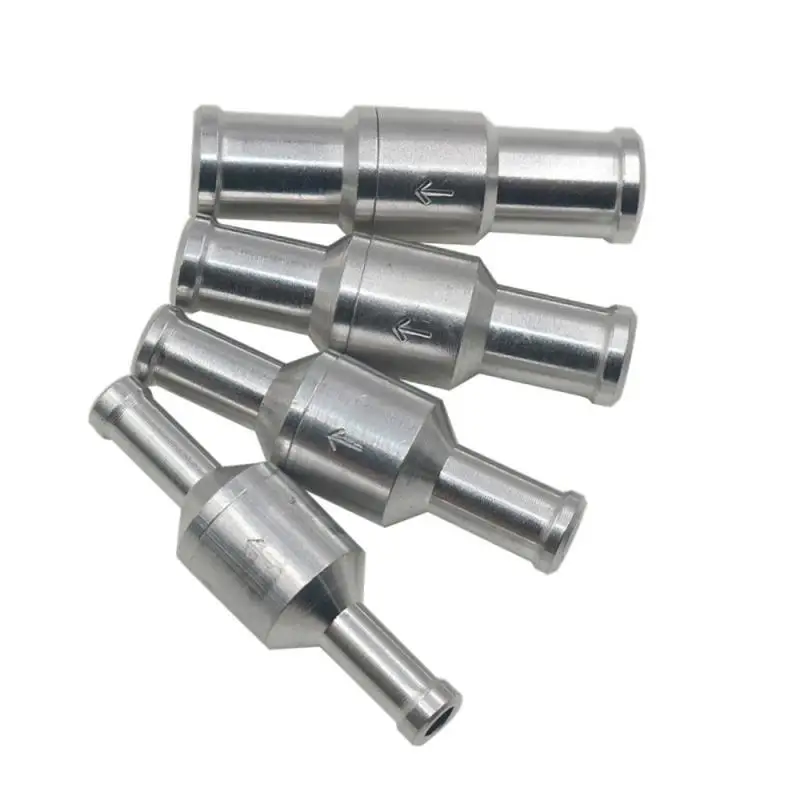 car One-Way Fuel Check Valve Aluminum Alloy 4/6/8/10/12mm High-Temperature Resistant Oil Circuit Water Pumps Check Valve 1pc check valve