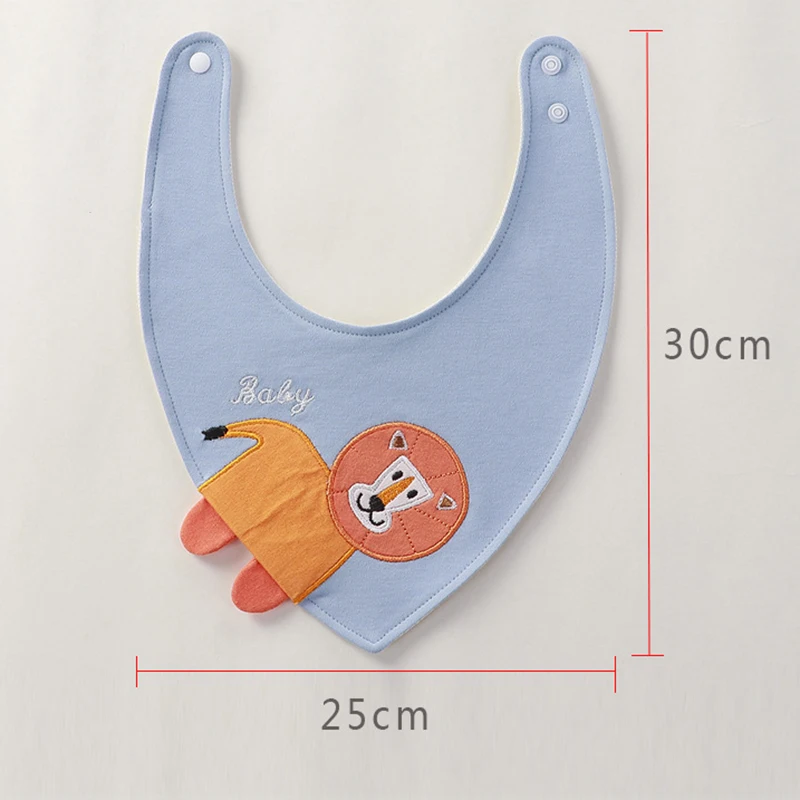 Triangle Cartoon Baby Bibs Soft Newborn Feeding Towel Cotton Cloths for Girls Boys Bandana Bib Newborn Saliva Towel Burp Cloths