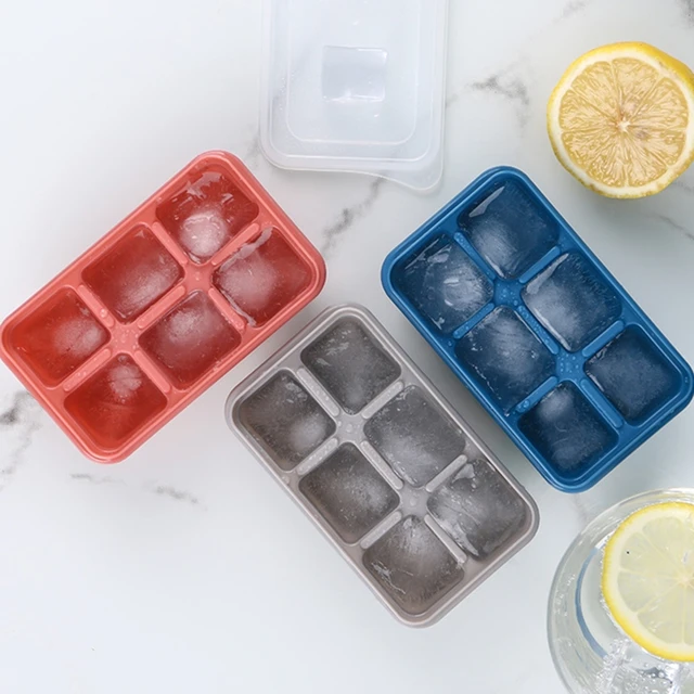 Ice Tray Mould With Lid, Geometric Shape Ice Cube Mold, Ice for