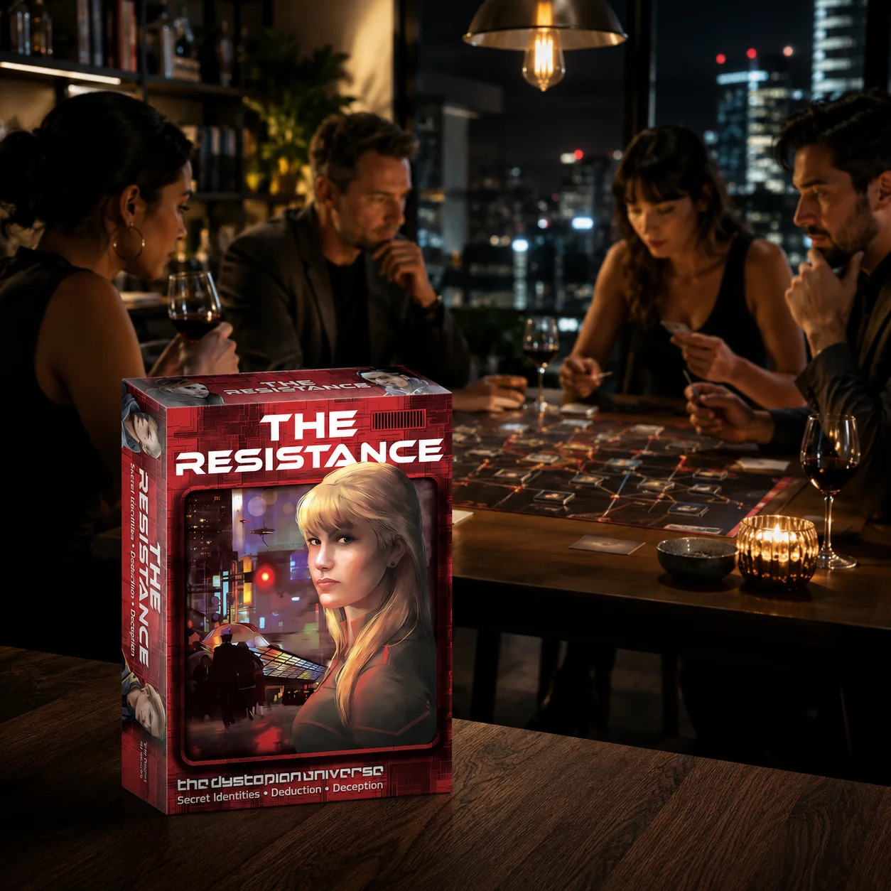 Intrigue & Deception: A Secret Identity Social Deduction Strategy Party Game