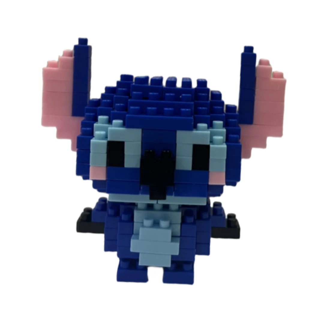 Disney Stitch Building Blocks Anime Kawaii Cartoon mini Action Children's Figures Blocks Bricks Assemble DIY Toys Gift for Kids 4