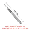 20-100pcs Carbon Steel Surgical Blades for DIY Cutting Phone Repair Carving Animal Eyebrow Grooming Maintenance Scalpel Knife 2