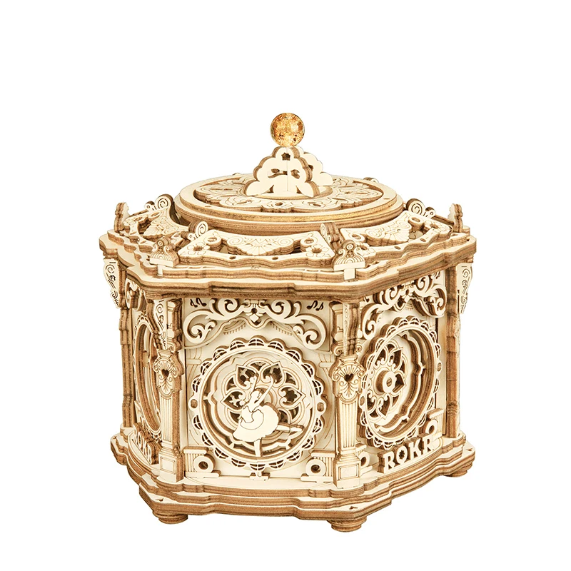 Novità Puzzle In Legno 3D Amk52 Giocattoli Educativi Da Giardino Segreto Puzzle In Legno 3D Per Bambini Dropshipping