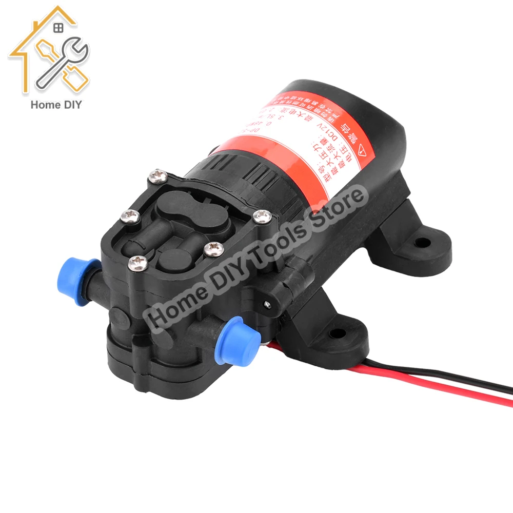 Min Agrícola Elétrica Bomba de Água Preto Micro Alta Pressão Diafragma Pulverizador de Água Lavagem de Carro Dp521 dc 12v 3.5l