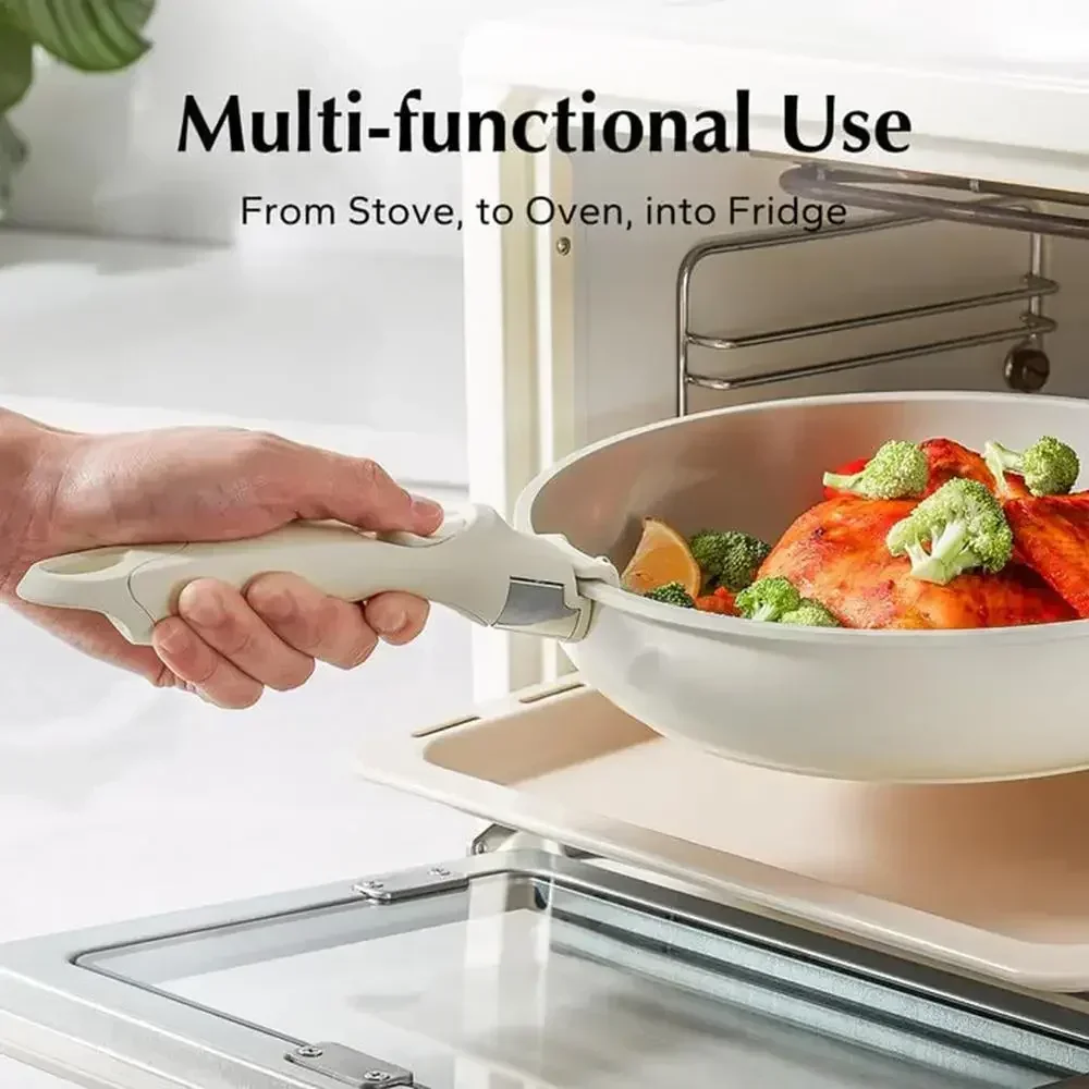 Detachable Pot Handle Tableware Detachable Replacement Clip Hand Grip Universal Ergonomic Kitchen Accessories Removable Pan Pot Handle for Cookware