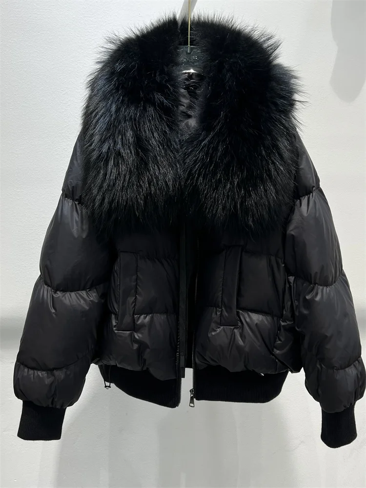 2023 neue Mode lose Winter Frauen Enten Daunen jacke natürliche