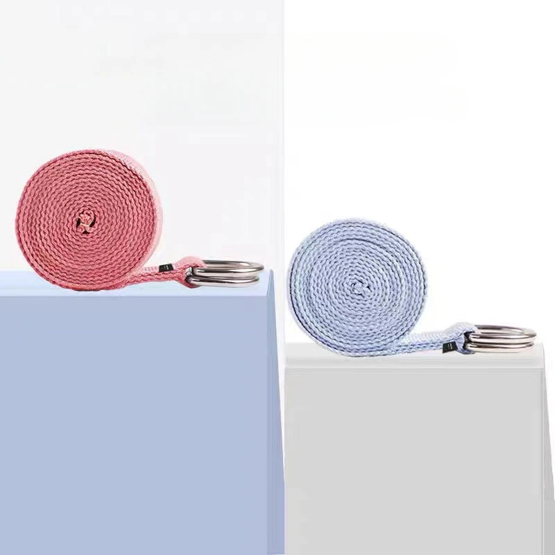 180cm 250cm 320cm Sport Yoga Strap Durable Cotton Exercise Straps Adjustable D-ring Buckle Yoga Belts For Stretching Pilate