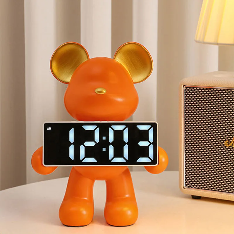 

Teddy Bear LED Desk Clock Intuitive Decoration